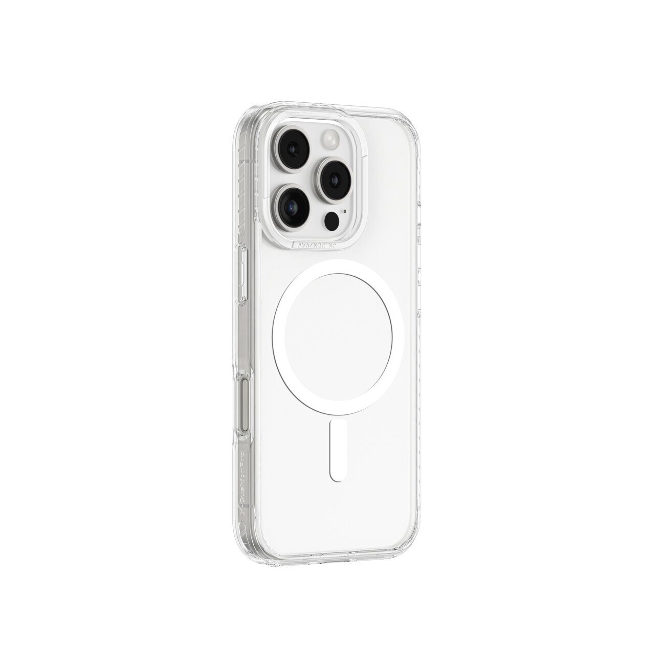 AmazingThing Titan Pro Mag Case with Magnetic Ring for iPhone 16 Pro - Transparent - imagine 2
