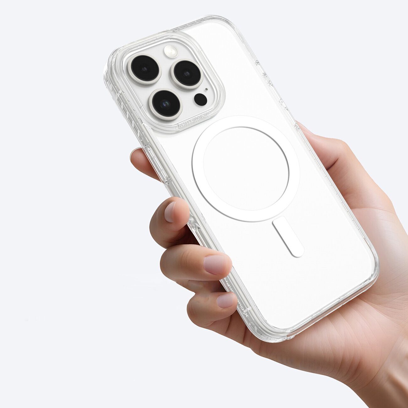 AmazingThing Titan Pro Mag Case with Magnetic Ring for iPhone 16 Pro - Transparent - imagine 6