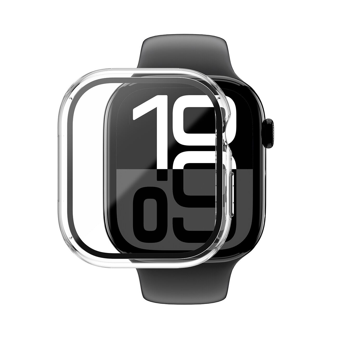 AmazingThing Radix Glass Case for Apple Watch 46mm - Clear - imagine 3