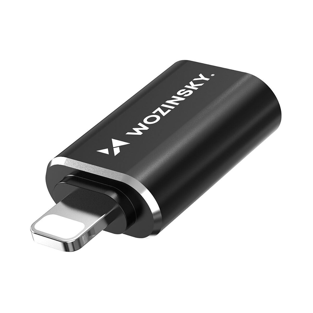 Wozinsky WALA-01 Lightning to USB-A OTG Adapter - Black - imagine 3