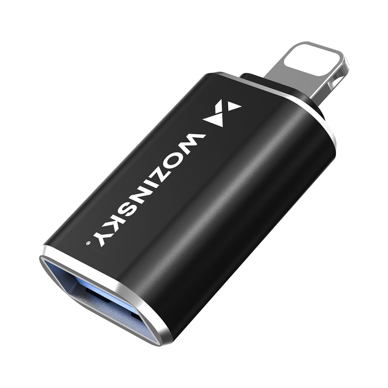 Wozinsky WALA-01 Lightning to USB-A OTG Adapter - Black - imagine 4