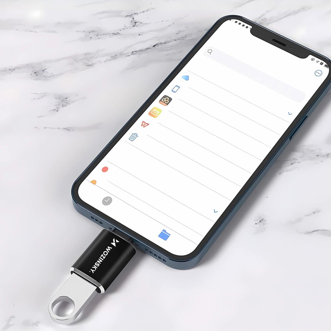 Wozinsky WALA-01 Lightning to USB-A OTG Adapter - Black - imagine 9