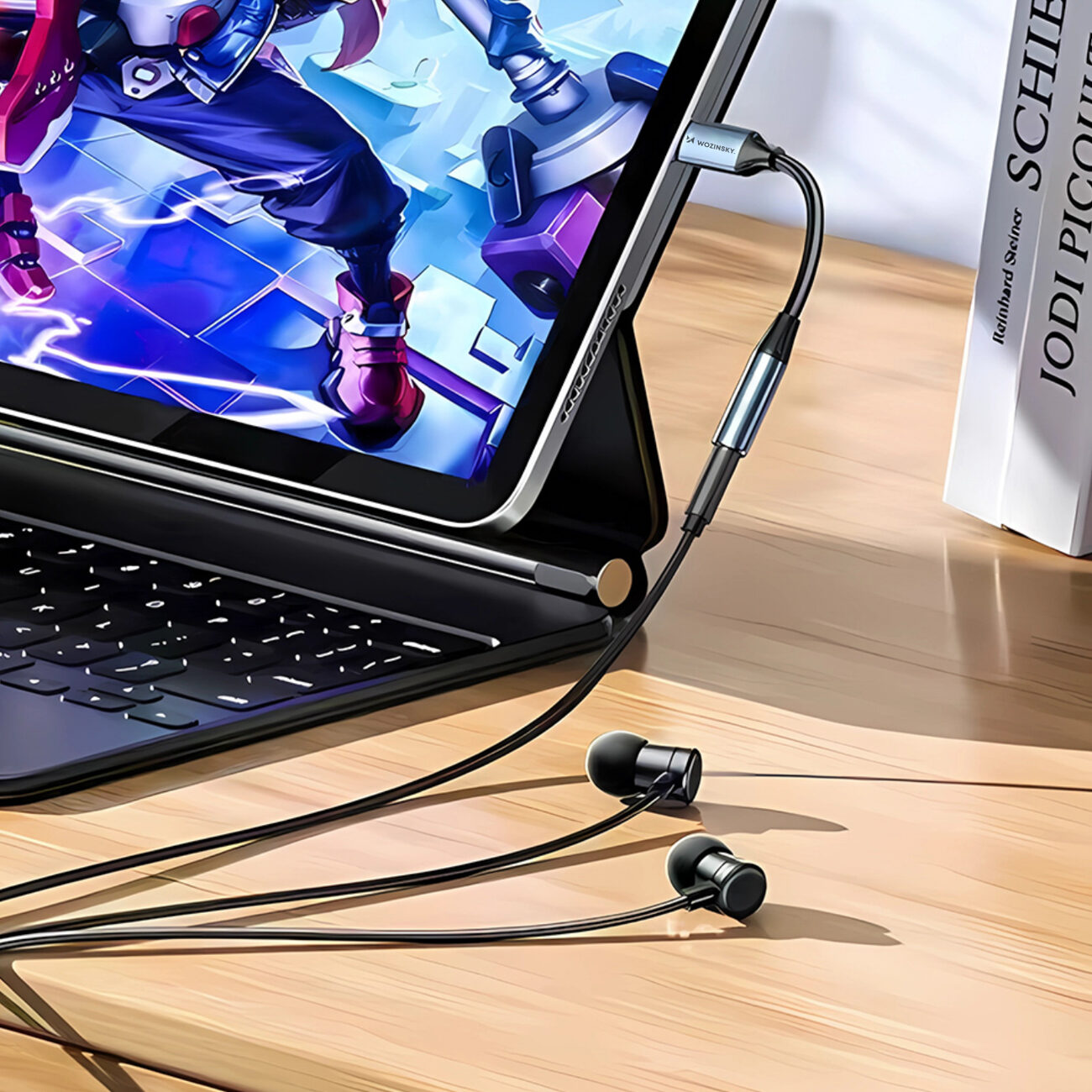 Wozinsky WACM-01 USB-C Adapter - 3.5mm Mini Jack - Black - imagine 10