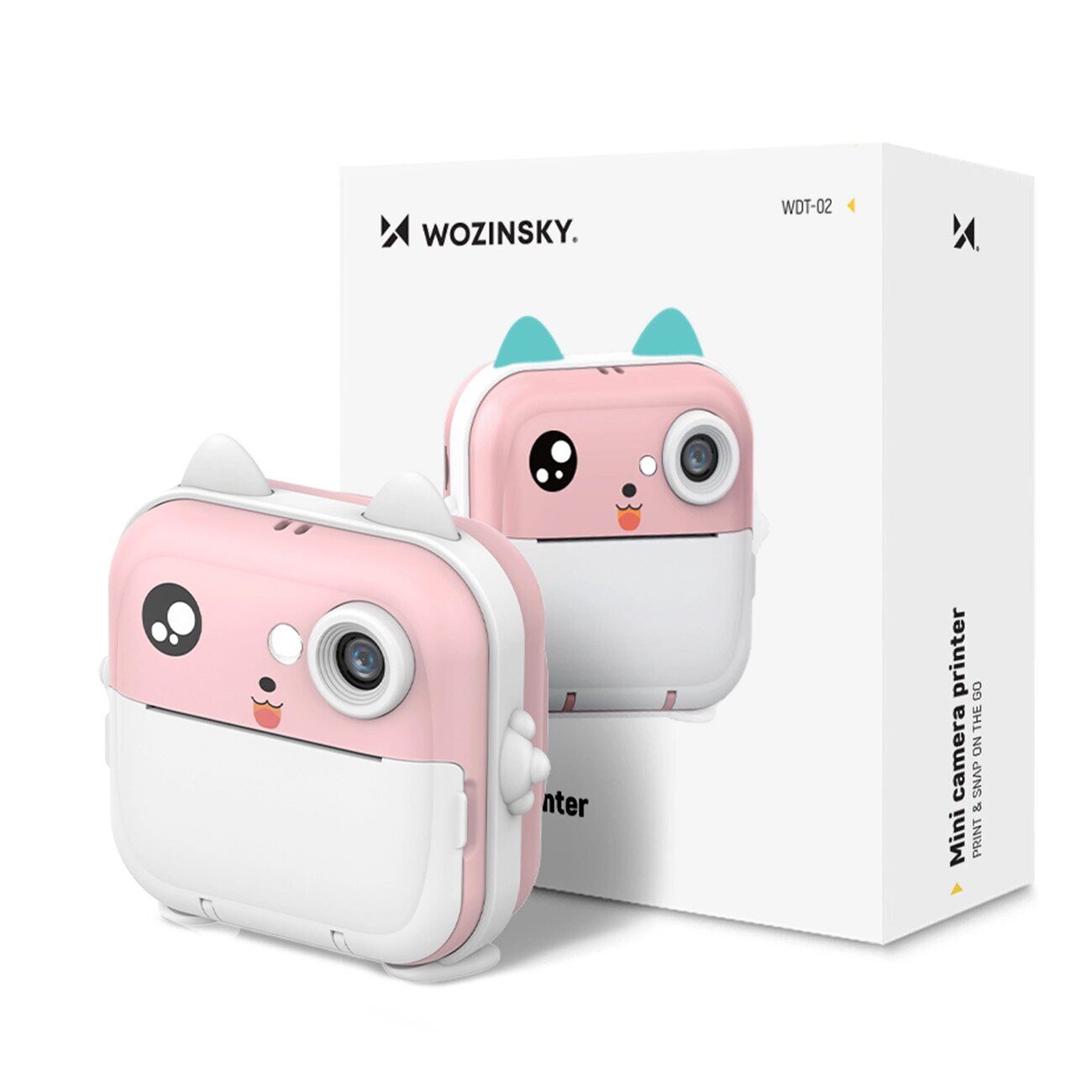 Wozinsky WDT-01 Thermal Printer Camera for Kids - Pink - imagine 2