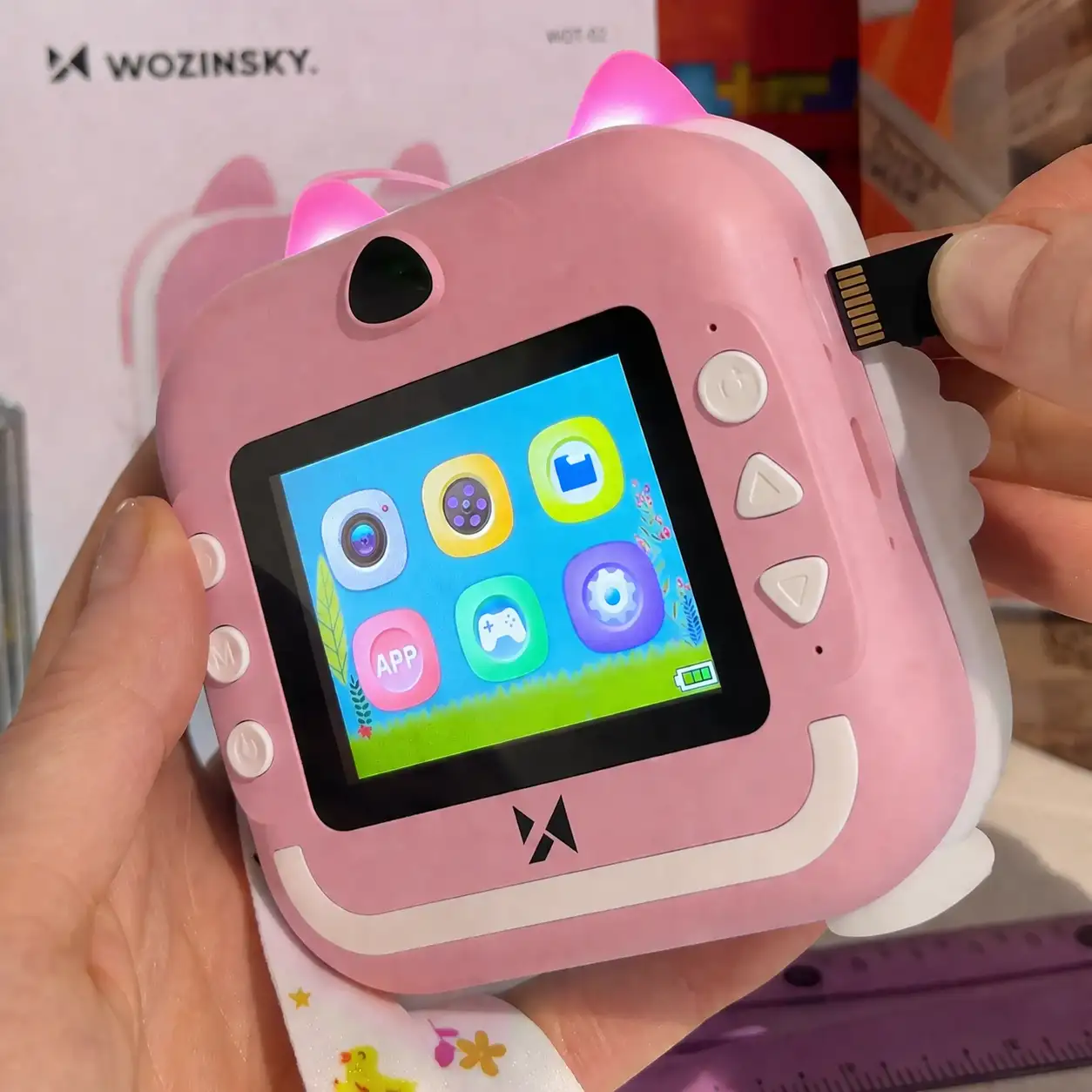 Wozinsky WDT-01 Thermal Printer Camera for Kids - Pink - imagine 6