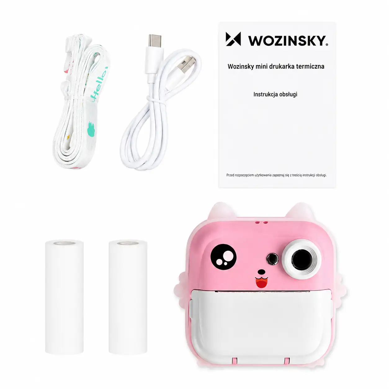 Wozinsky WDT-01 Thermal Printer Camera for Kids - Pink - imagine 8