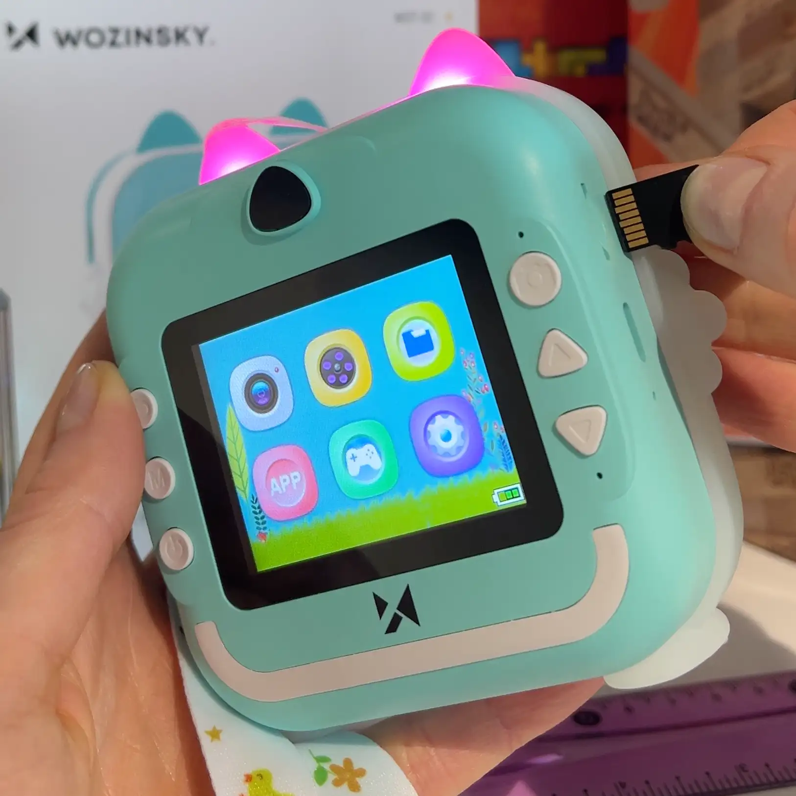 Wozinsky WDT-02 Thermal Printer Camera for Kids - Blue - imagine 6