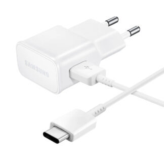 EP-TA200EWE + EP-DR140AWE Samsung 15W Travel Charger + USB-C Data Cable White (OOB Bulk)