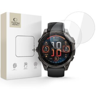 Tech-Protect Glass Fit+ 2-pack tempered glass for Garmin Fenix 8 47mm - clear