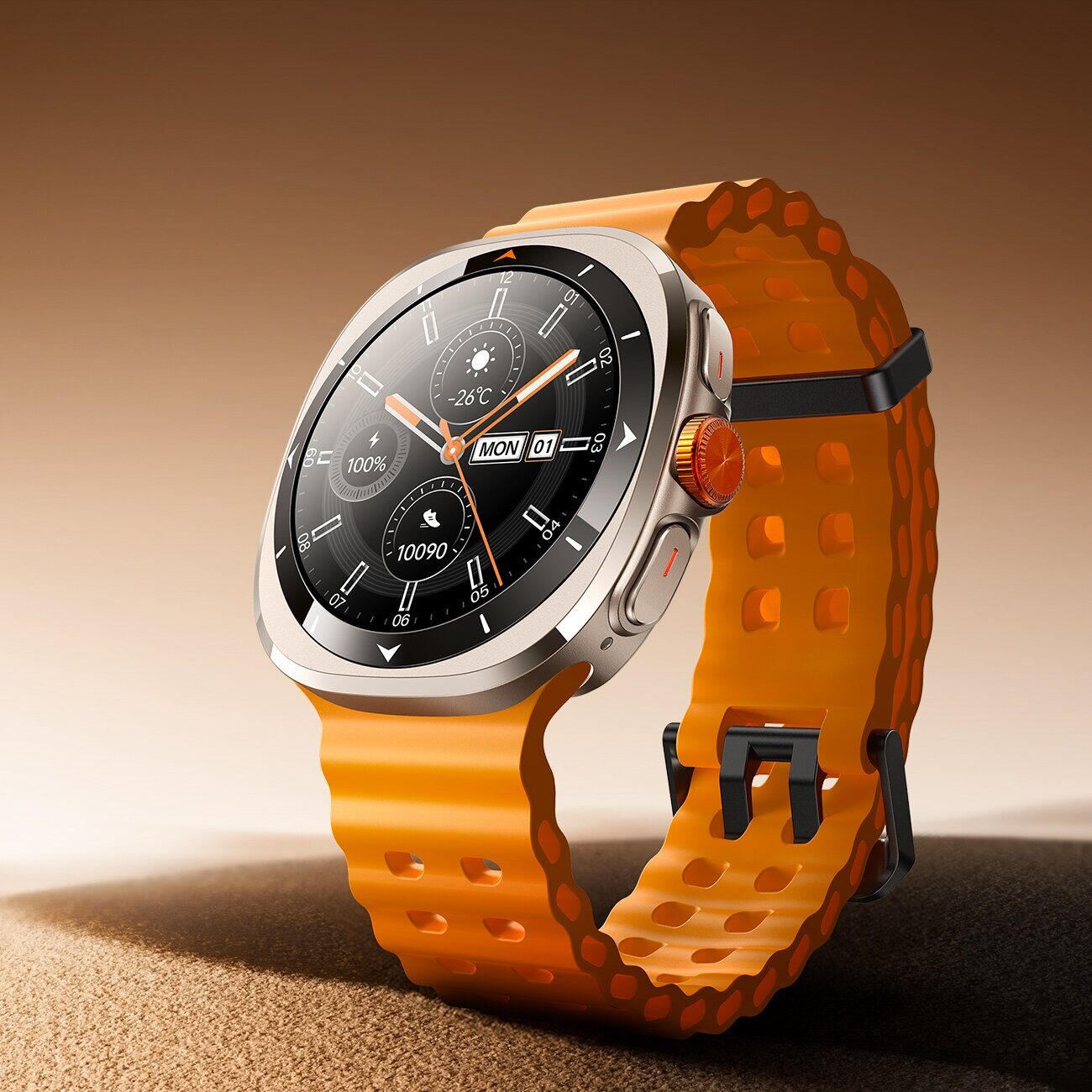 Joyroom Venture Series JR-FV2 Sport Smartwatch with Call Receiving Function - Orange - imagine 3