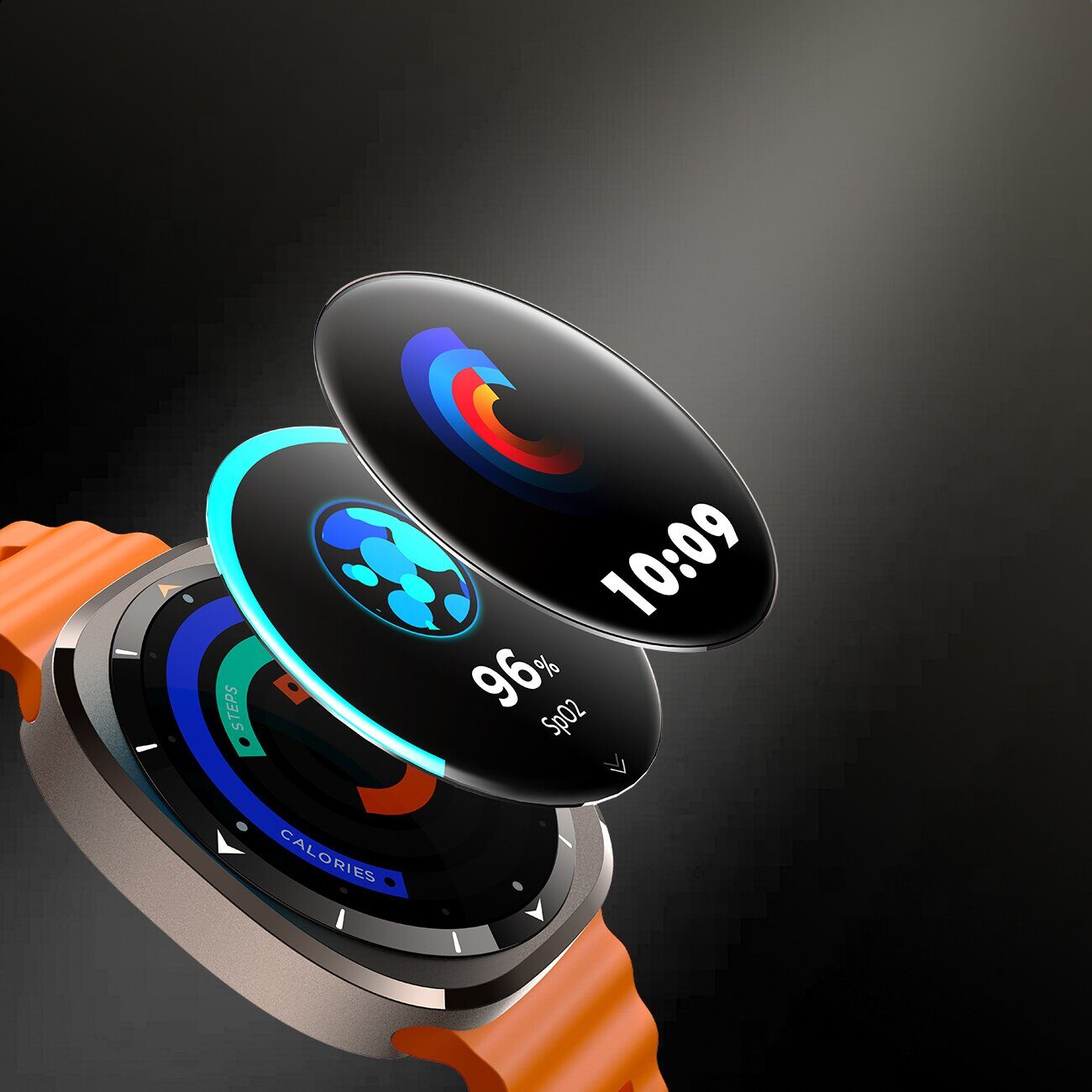 Joyroom Venture Series JR-FV2 Sport Smartwatch with Call Receiving Function - Orange - imagine 8