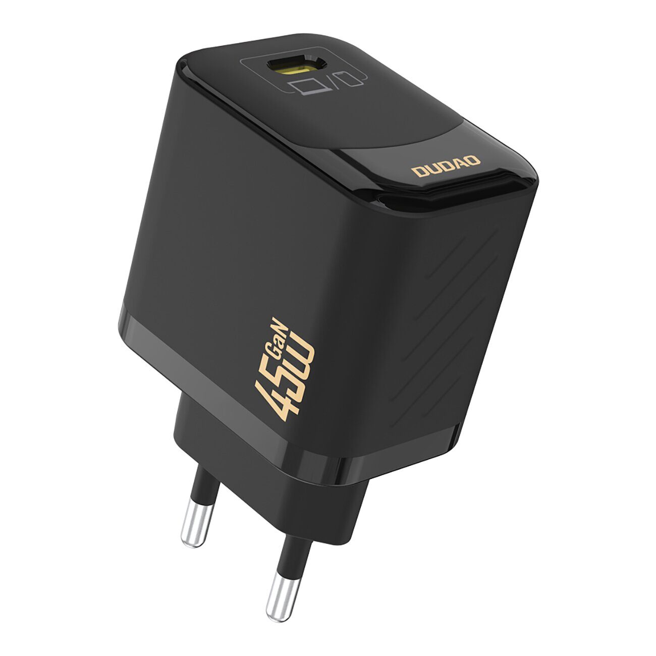 Dudao A28C 45W GaN Wall Charger + USB-C Cable - Black - imagine 2