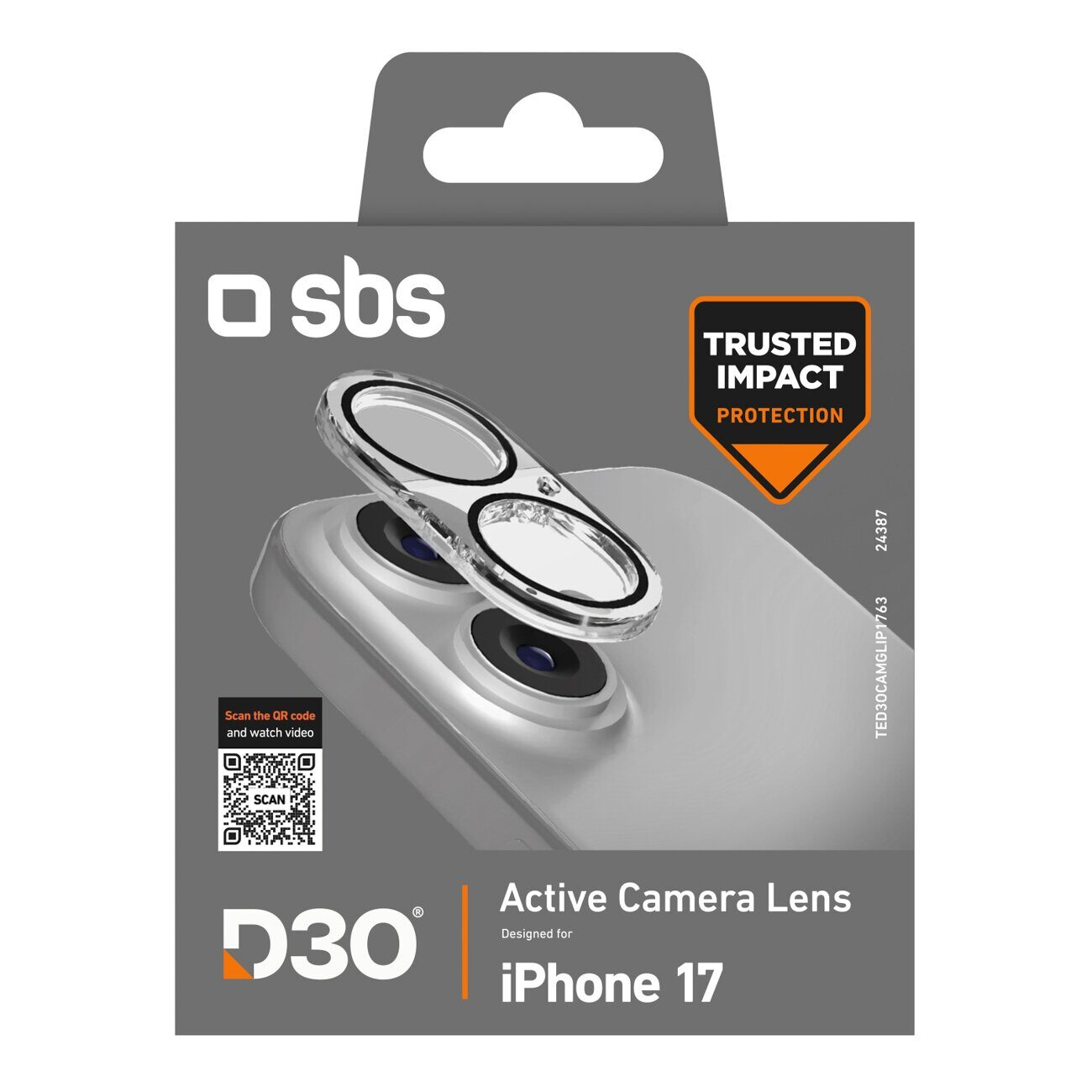 SBS Camera Glass for iPhone 17 with D3O technology - imagine 2