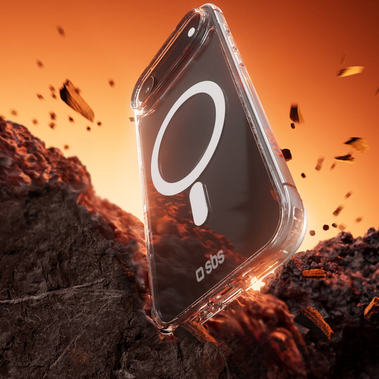 SBS Extreme Mag Case with D3O Technology for iPhone 17 Air - Transparent - imagine 3