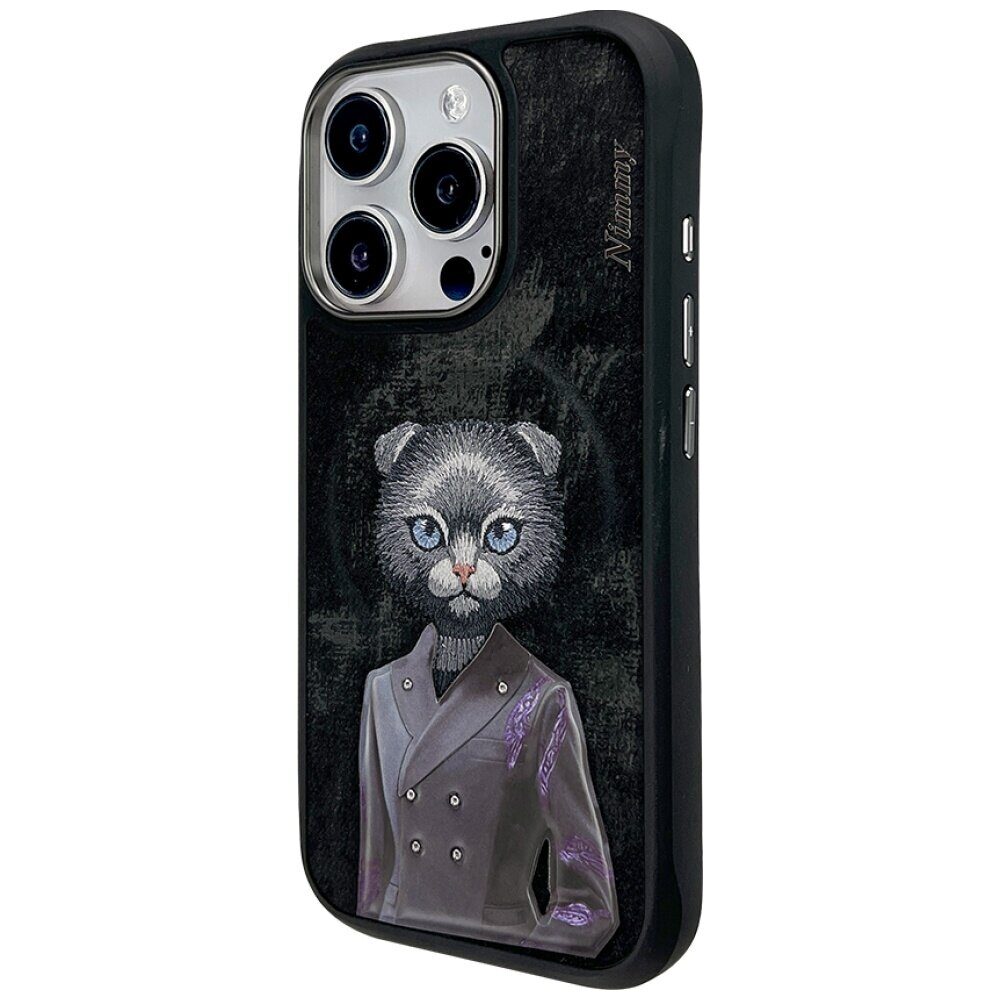 Nimmy Magnetic fashion cute pet MagSafe case for iPhone 16 Pro Max - black - imagine 2