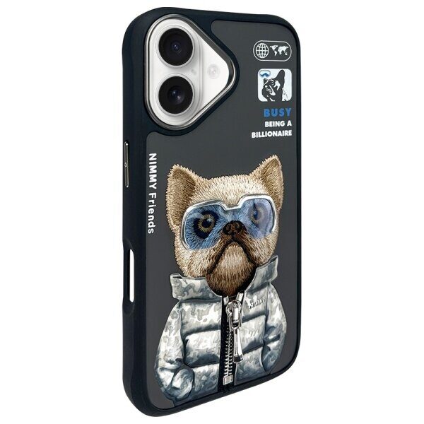 Nimmy Cool&Cute 2.0 Dog Case for iPhone 16 - Black - imagine 2