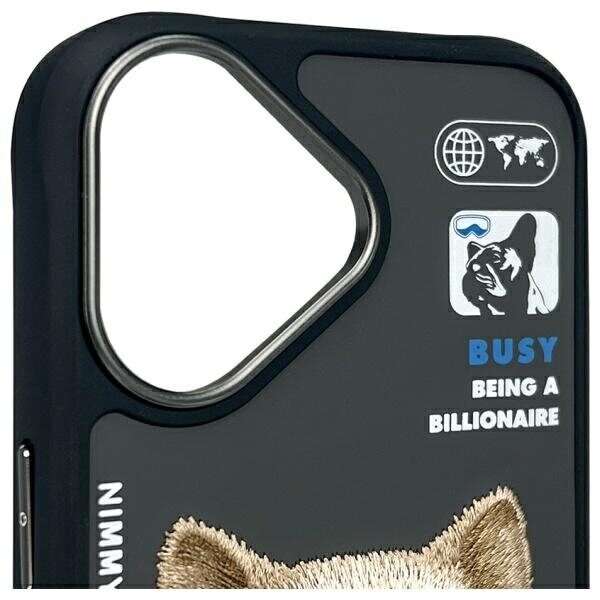 Nimmy Cool&Cute 2.0 Dog Case for iPhone 16 - Black - imagine 5