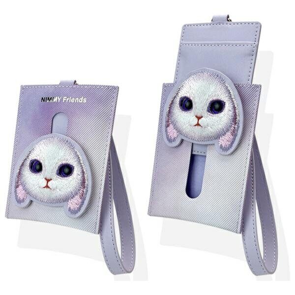 Nimmy Big Eyed Pet 2.0 Rabbit 3-in-1 Phone Bag + Wallet + Tracker Case - Purple - imagine 8