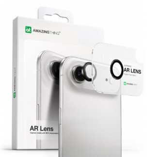 AmazingThing Lens Glass for iPhone 17 Air with Black Aluminum Frame