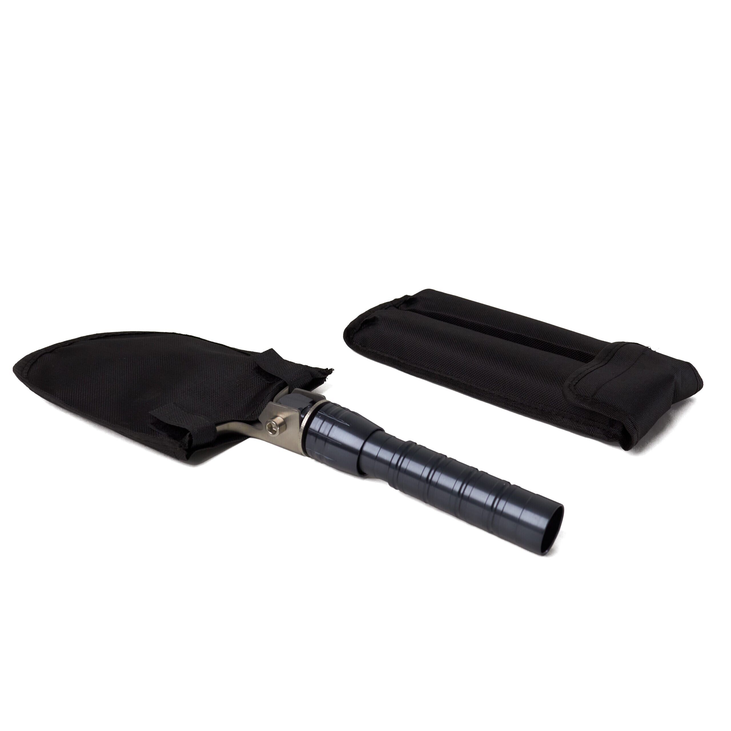 Wozinsky WSS-211 survival bushcraft shovel multifunctional knife breaker flint whistle harpoon 21 in 1 - gray - imagine 4