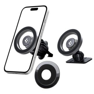 Spigen MFT13 MagSafe Car Holder for Cockpit or Air Vent - Silver