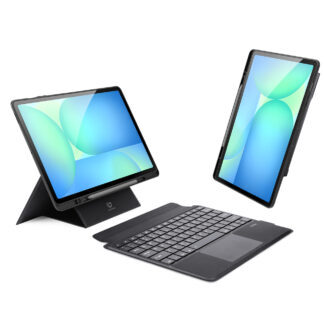 Case z klawiaturą Dux Ducis (DK series) na Samsung Tab S10 FE+ (Plus) z podświetleniem - black