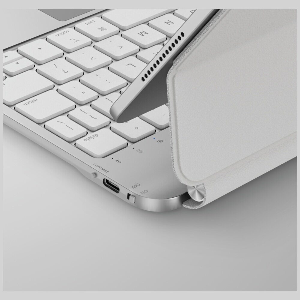 Uniq Venno Pro Magnetic Smart Case with Keyboard for iPad Air 10.9" (2020/2022) / Pro 11" (2021/2022) / Air 11" (2024/2025/2026) - White - imagine 5
