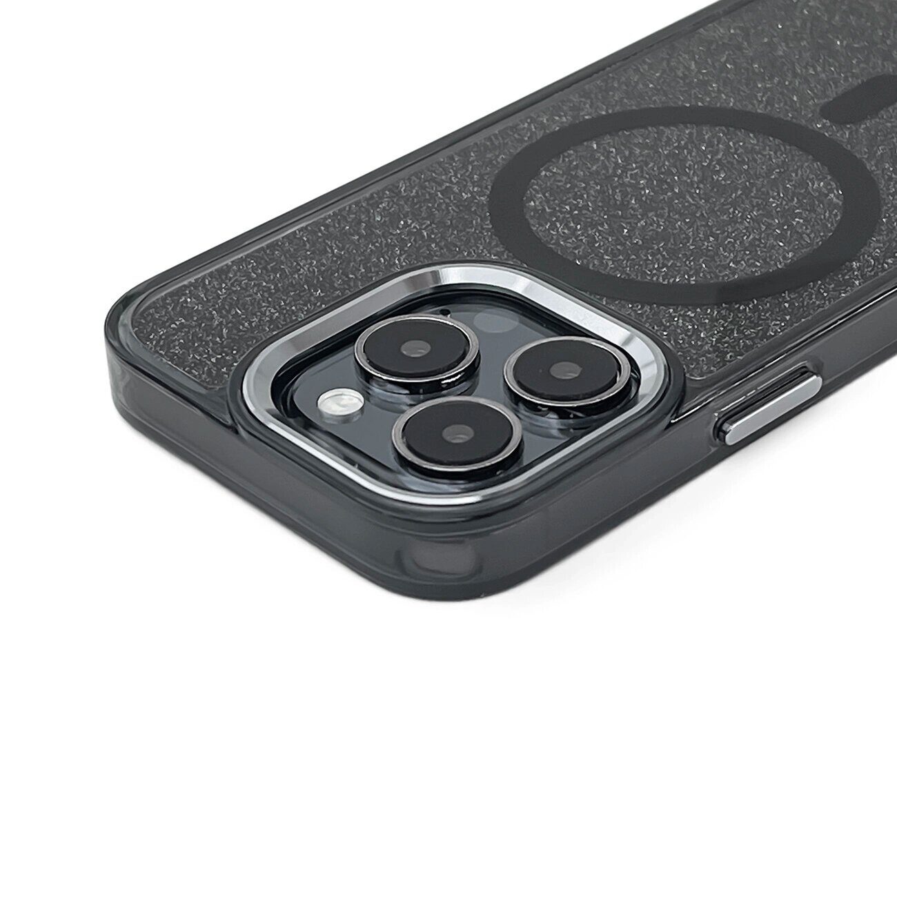 Glitter Case MagSafe Compatible for iPhone 17 Pro - Black - imagine 2