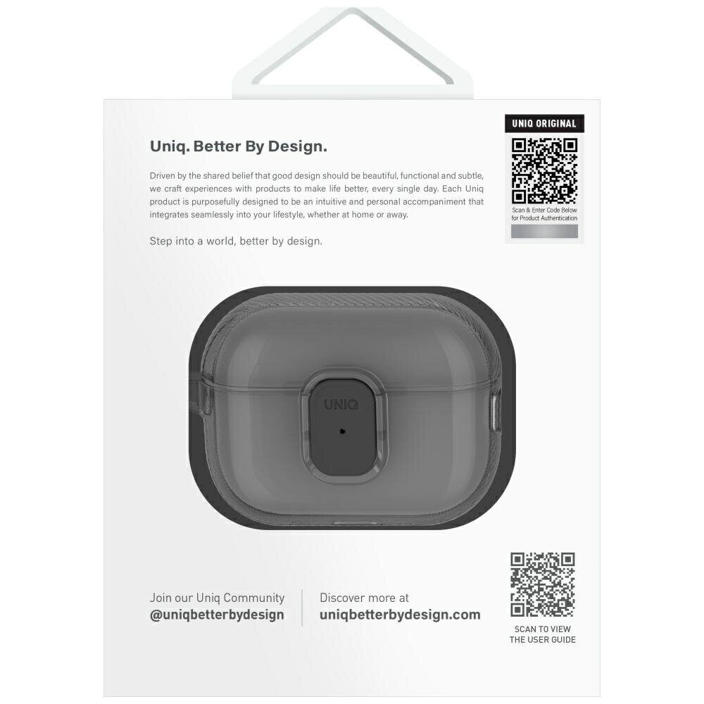 Uniq Glase Pro Case for AirPods Pro 2 - Black - imagine 3