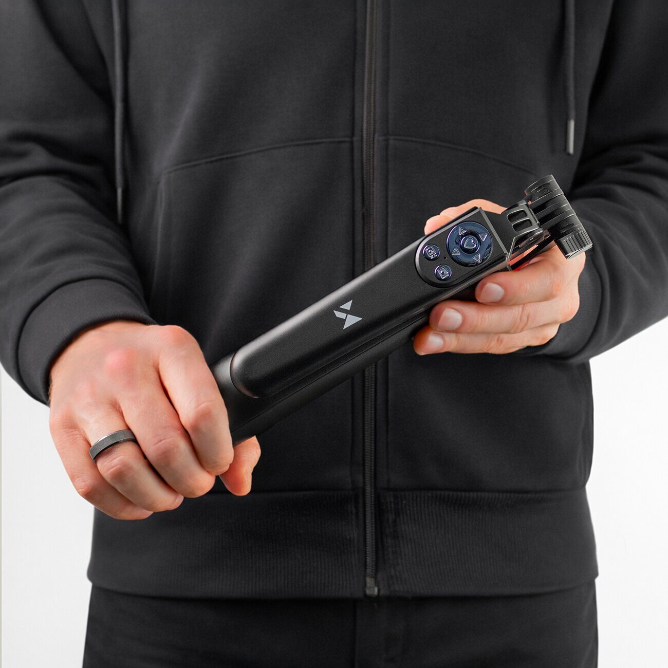 Selfie stick Wozinsky WC1Y70S telescopic tripod 1.7m with phone holder - black - imagine 6