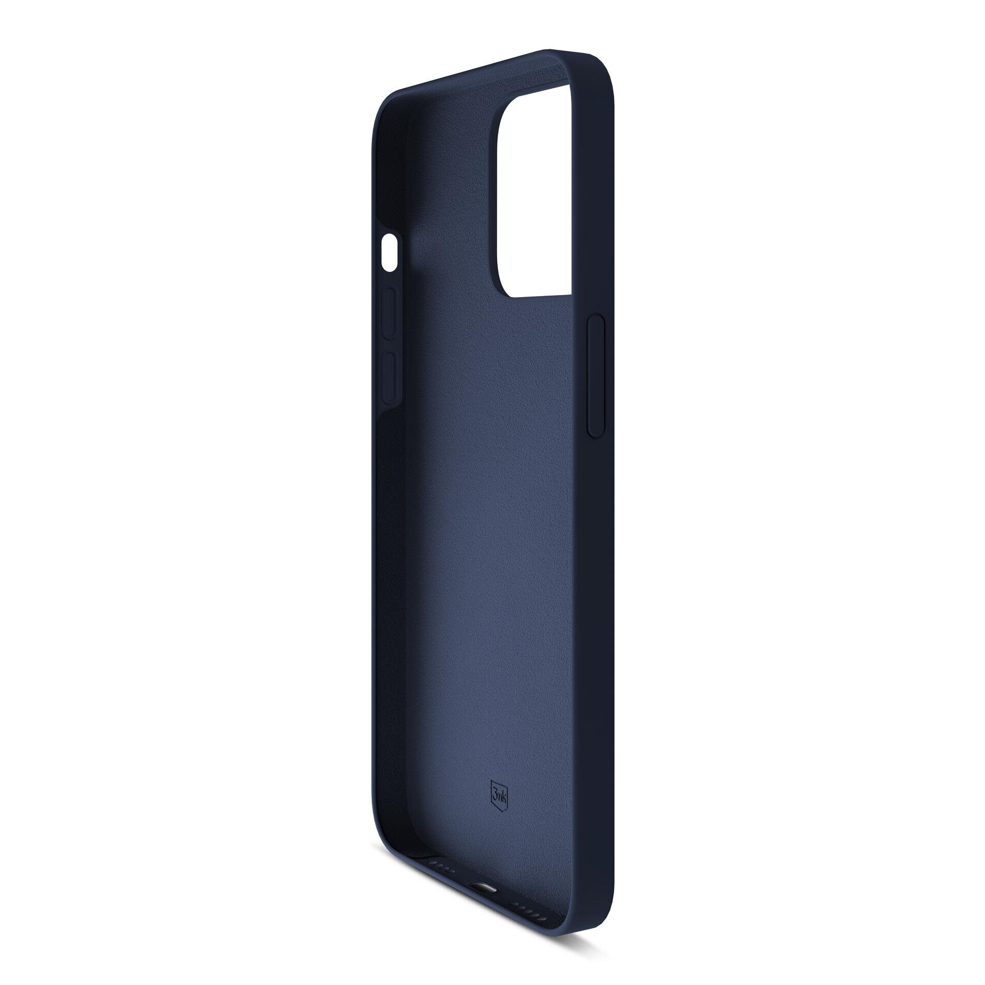 3mk Silicone Case for iPhone 16 Pro - Navy Blue - imagine 10