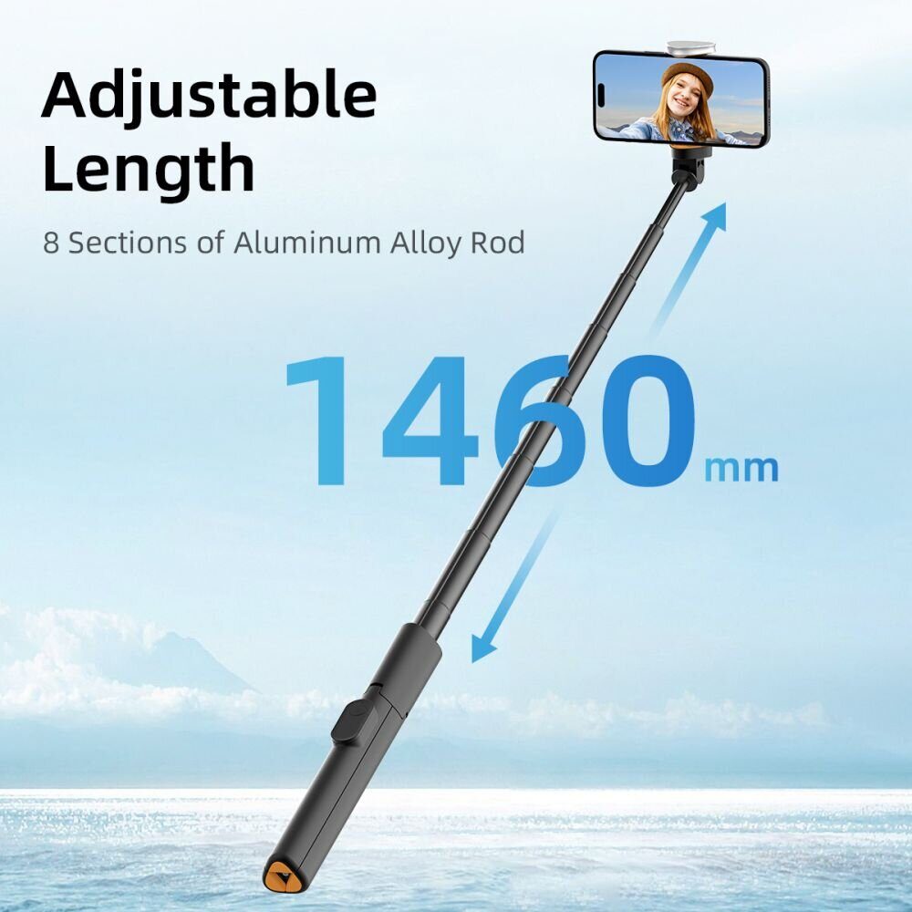 Selfie Stick Tech-Protect L09S with Tripod - Black - imagine 6