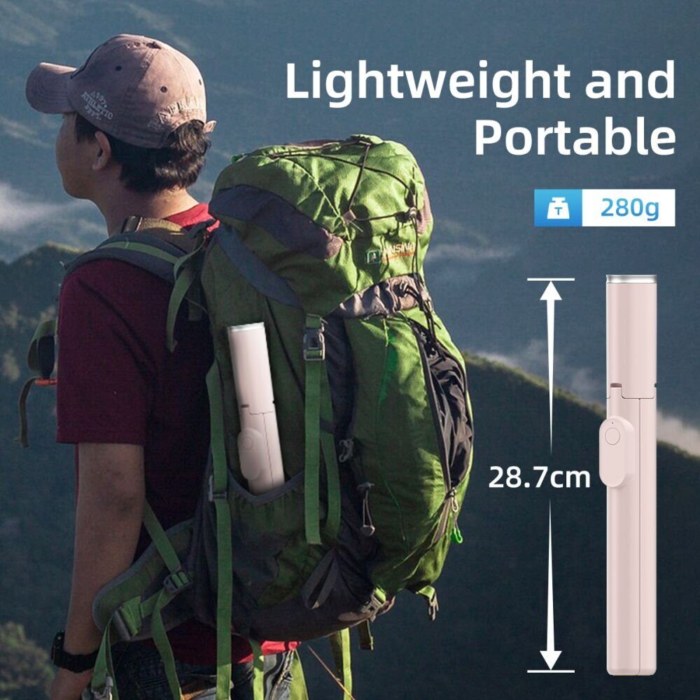 Selfie Stick Tech-Protect L09S with Tripod - Pink - imagine 8