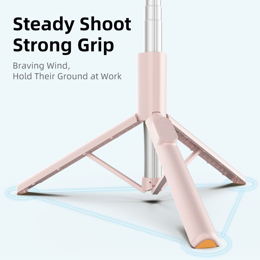 Selfie Stick Tech-Protect L09S with Tripod - Pink - imagine 9