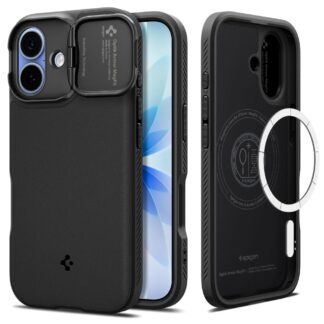 Spigen Optik Armor MagSafe case for iPhone 17 - black