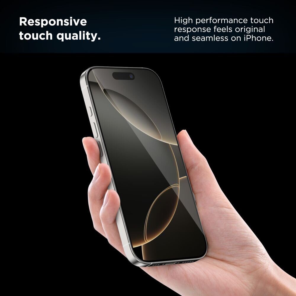 Tech-Protect Quick Set+ 2-pack tempered glass for iPhone 17 Pro Max - black - imagine 6