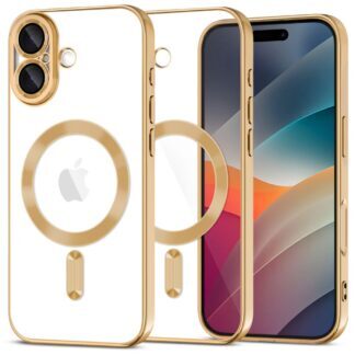 Tech-Protect MagFlex MagSafe Case for iPhone 17 - Transparent Gold
