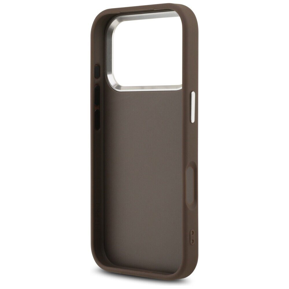 Guess 4G Big 4G Classic Logo case for iPhone 17 Pro brown - silver - imagine 7