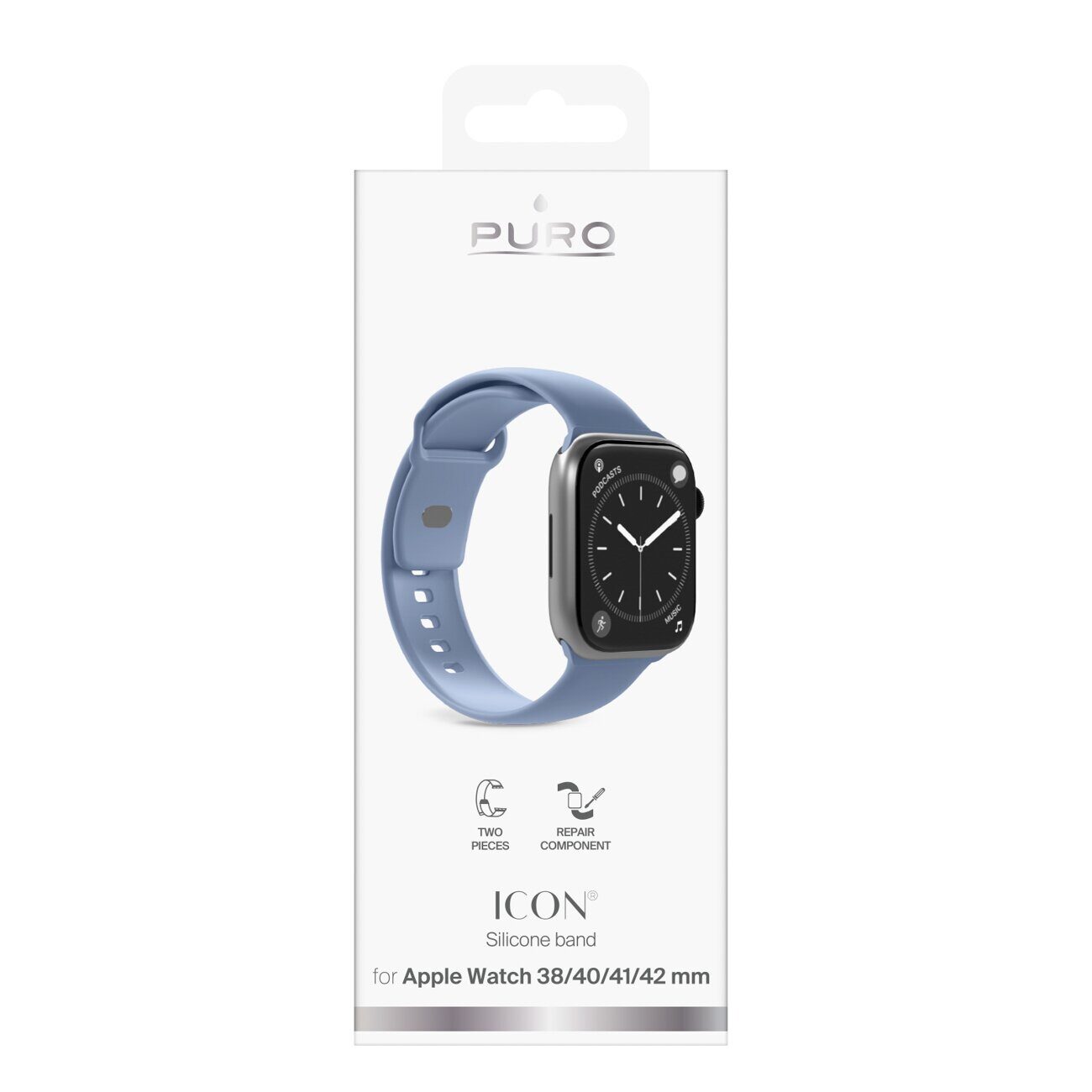 Puro Icon Strap for Apple Watch 38/40/41/42mm - Blue - imagine 10