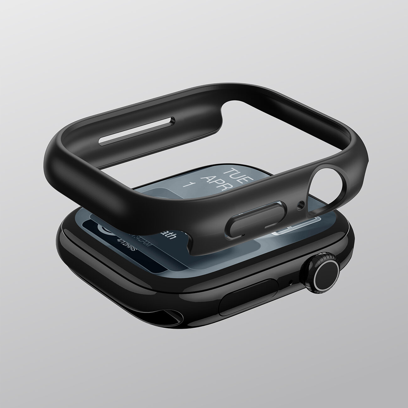 AmazingThing Minimal Protective Case for Apple Watch Series 11 42mm - Black - imagine 9