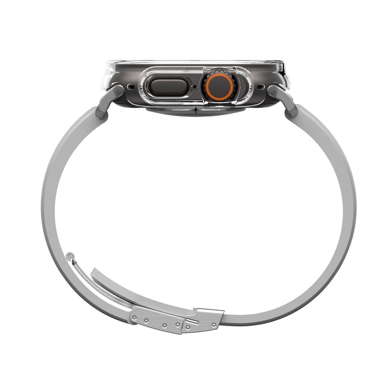 AmazingThing Minimal Protective Case for Apple Watch UItra 3 49mm - Transparent - imagine 2