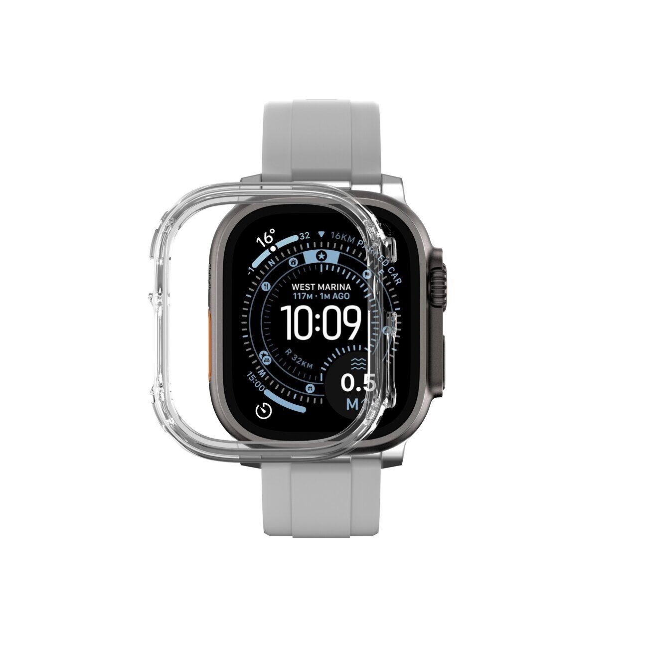 AmazingThing Minimal Protective Case for Apple Watch UItra 3 49mm - Transparent - imagine 7