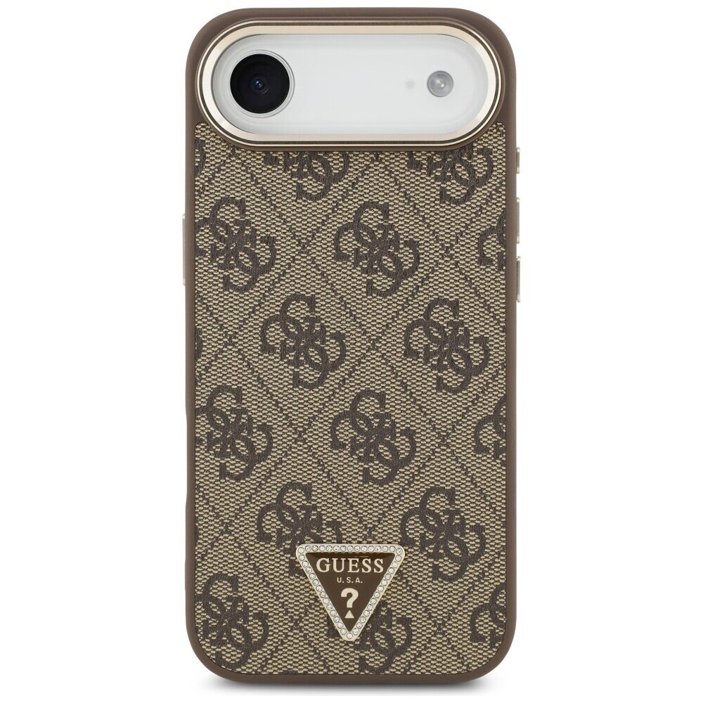 Guess 4G Triangle Logo MagSafe Case for iPhone Air Brown - Gold - imagine 3