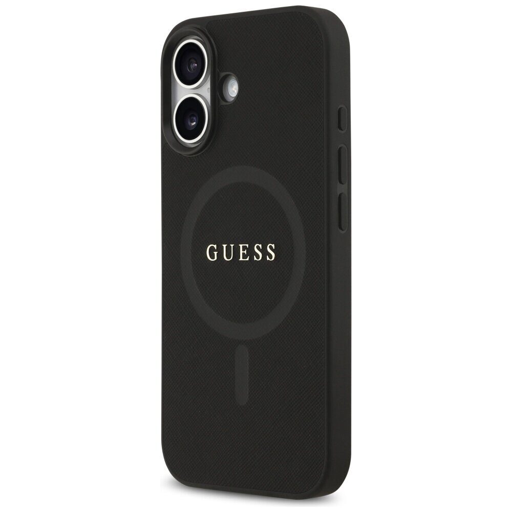 Guess Saffiano Classic Logo MagSafe case for iPhone 17 - black - imagine 2