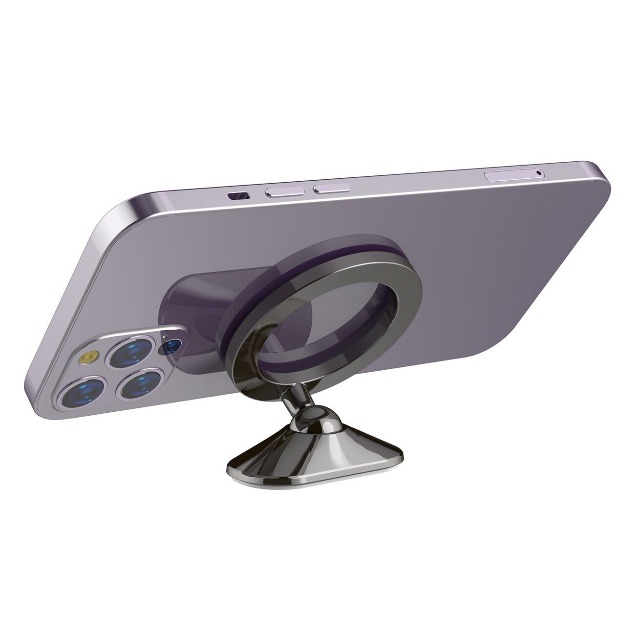 Wozinsky WPT-D19 MagSafe Compatible Dashboard Car Mount - Gray - imagine 8