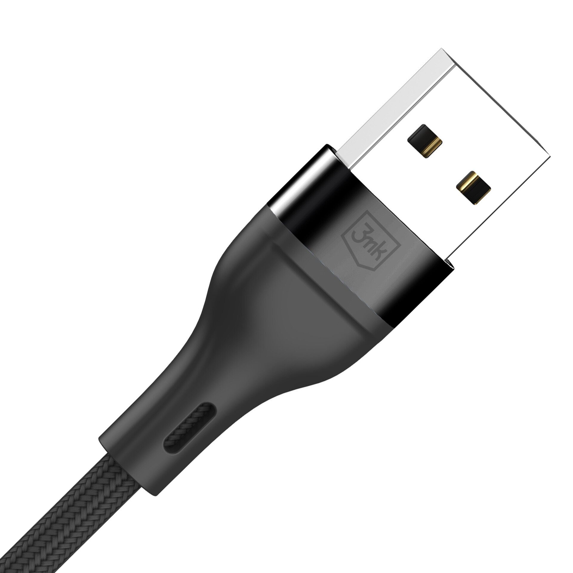 3mk Hyper Cable N-SERIES 3 in 1 USB-A / Lightning / Micro 1.2m 9V/2A 18W - black - imagine 6