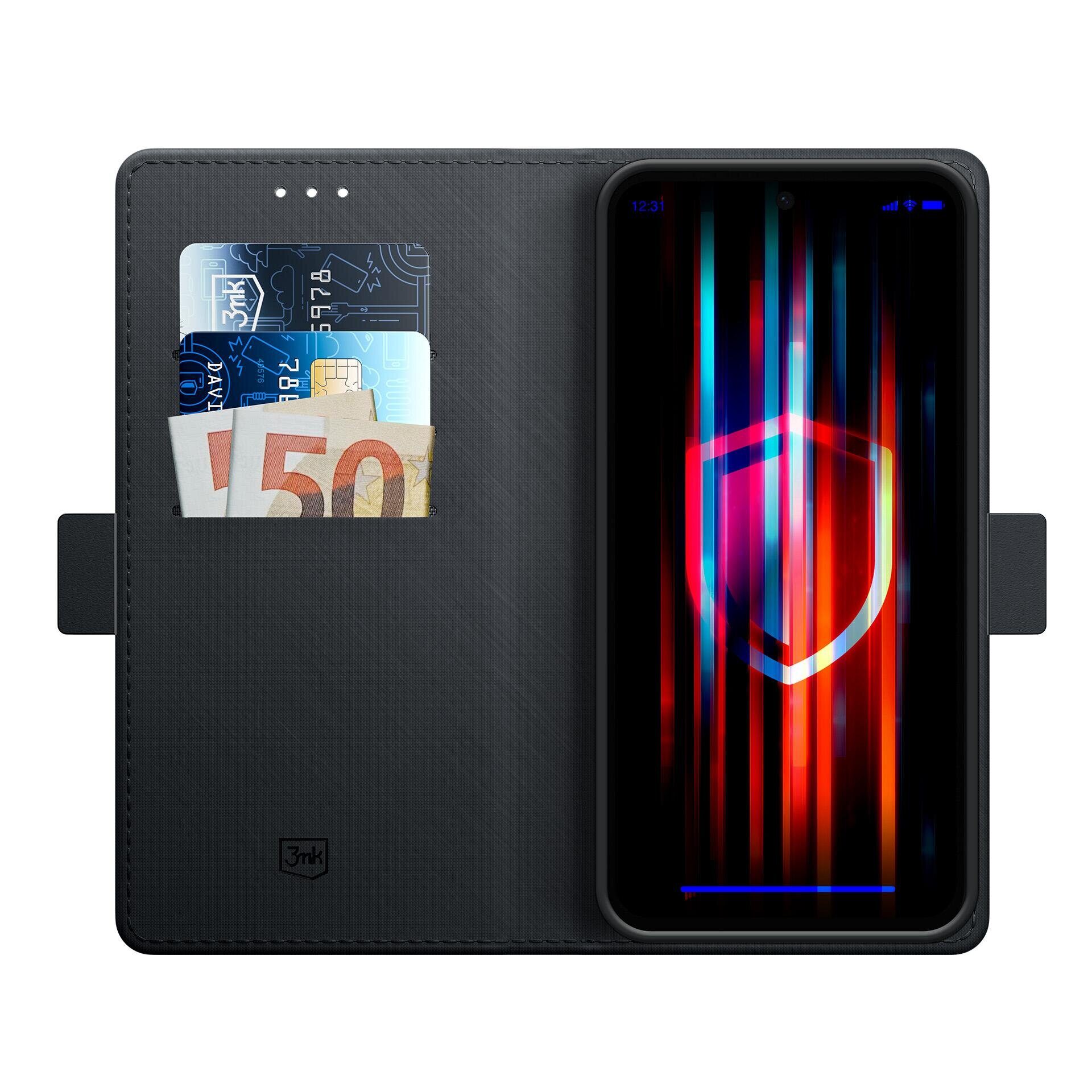 3mk Wallet Case for Honor X5C Plus 4G - Black - imagine 9