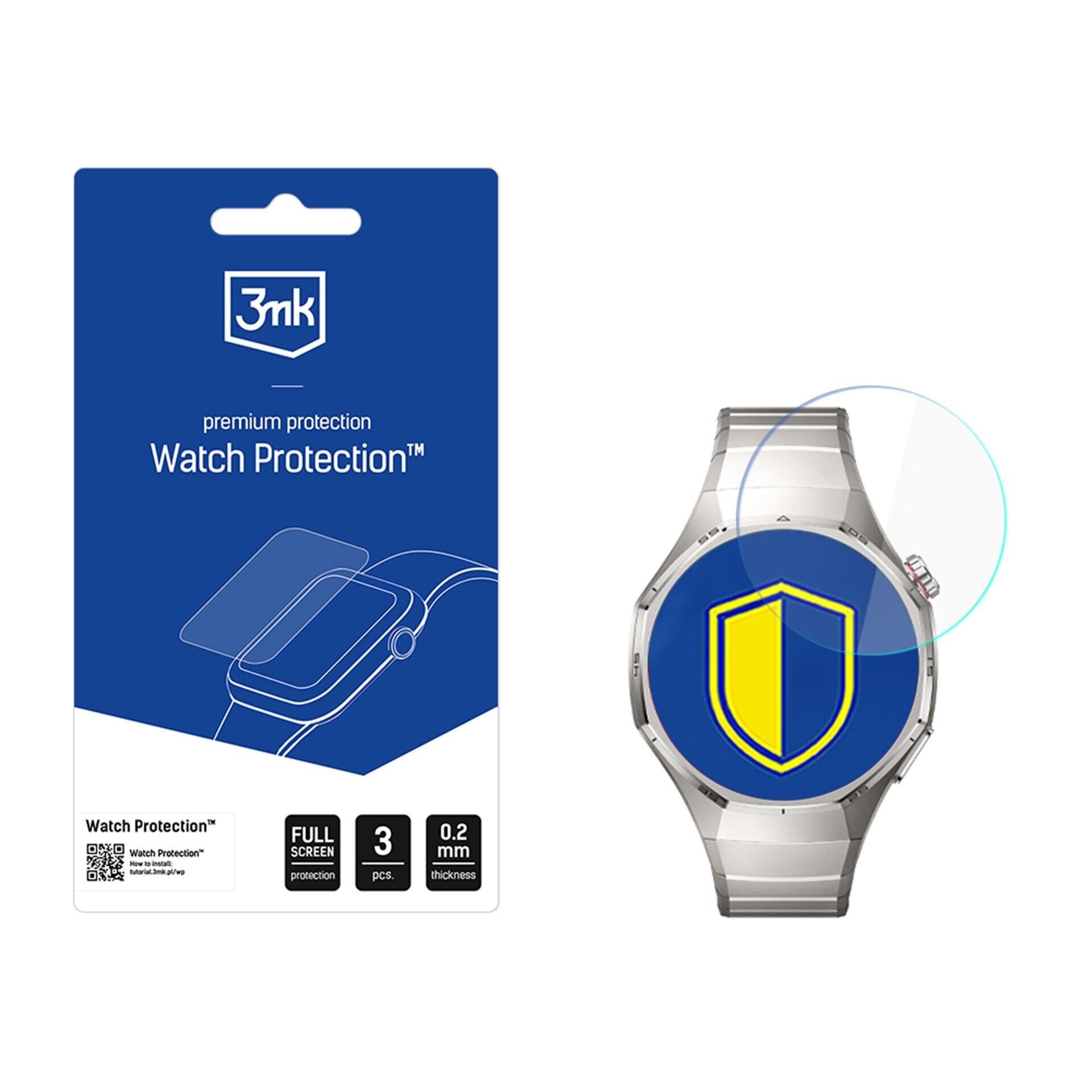 3mk Watch Protection FlexibleGlass hybrid glass for the smartwatch display for Huawei Watch GT 6 Pro 46 mm
