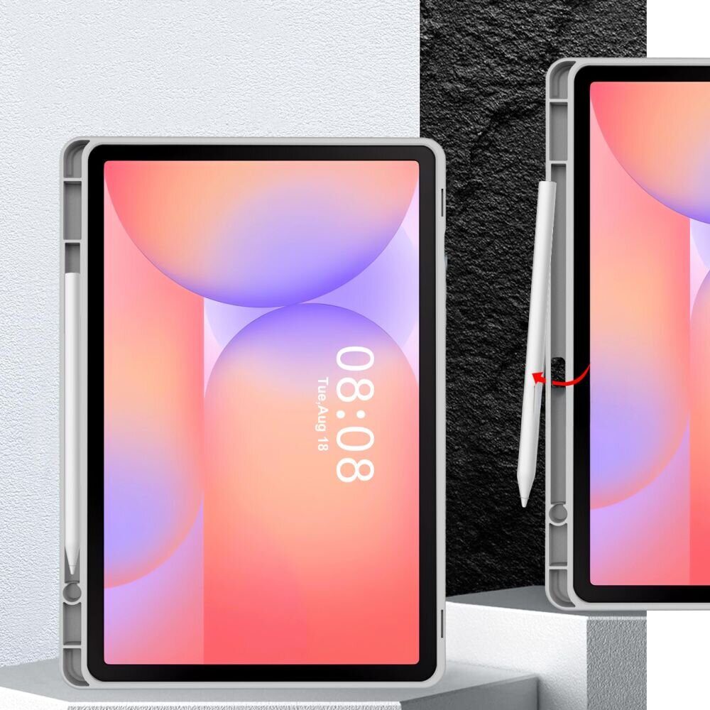 Tech-Protect SmartCase Pen Case for Samsung Galaxy Tab S9 11.0 / S9 FE / S10 FE / S10 Lite 10.9 X710 / X716B / X510 / X516B / X520 / X526 / X400 / X406B - Gray - imagine 6
