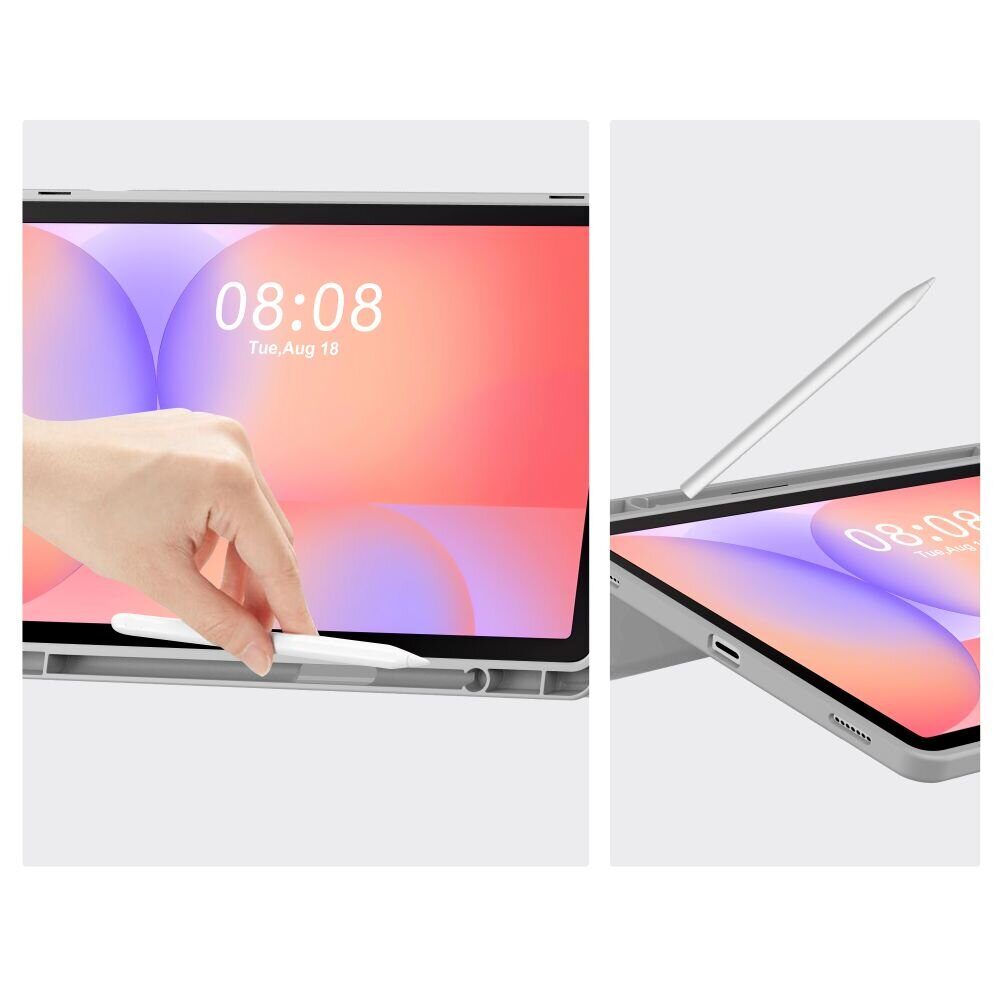 Tech-Protect SmartCase Pen Case for Samsung Galaxy Tab S9 11.0 / S9 FE / S10 FE / S10 Lite 10.9 X710 / X716B / X510 / X516B / X520 / X526 / X400 / X406B - Gray - imagine 7